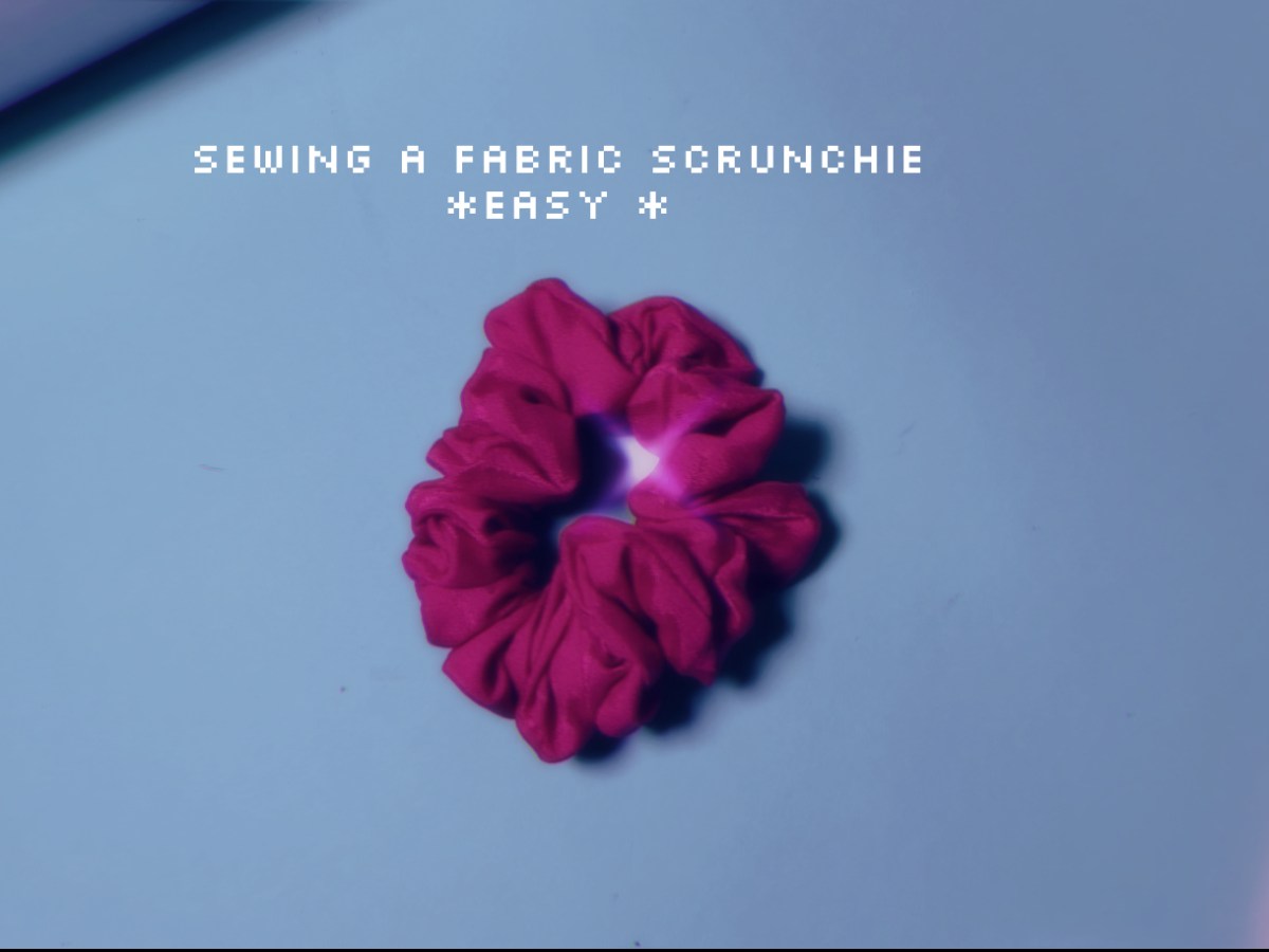 SEWING A SCRUCHY&nbsp;*EASY*