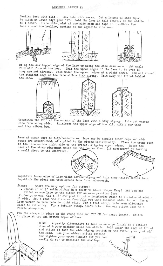 DIY lingerie sewing, sewing lingerie, lingerie sewing patterns, tricot fabric, how to sew lingerie, sewing lingerie for beginners.